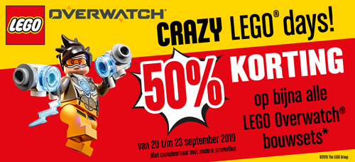 Crazy LEGO Days - 50% Korting op LEGO Overwatch